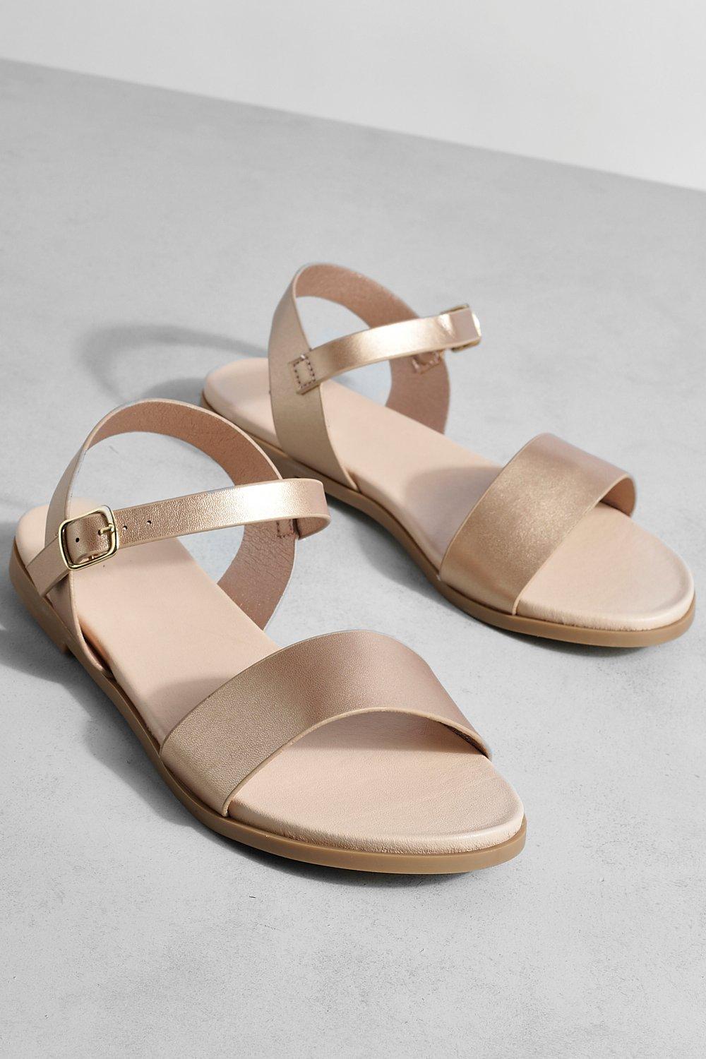 Rose gold wide width hot sale sandals